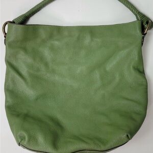 Talbots Green Leather Shoulder Bag